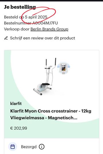 Crosstrainer helemaal nieuw! beschikbaar voor biedingen