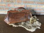 Vintage leren dokters tas, klein model, Ophalen of Verzenden, Onbekend