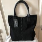 Nieuwe Leren tas shopper crocoprint suède Laimbock Varago, Sieraden, Tassen en Uiterlijk, Tassen | Damestassen, Laimbock, Zwart