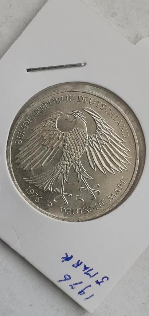 5 mark 1976., Postzegels en Munten, Munten | Europa | Niet-Euromunten, Duitsland, Ophalen of Verzenden