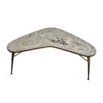 Vintage Berthold Müller mozaïek salontafel, Antiek en Kunst, Antiek | Meubels | Tafels, Ophalen