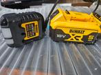 Dewalt 18V 5Ah Accu + Lader, Ophalen of Verzenden, Gebruikt