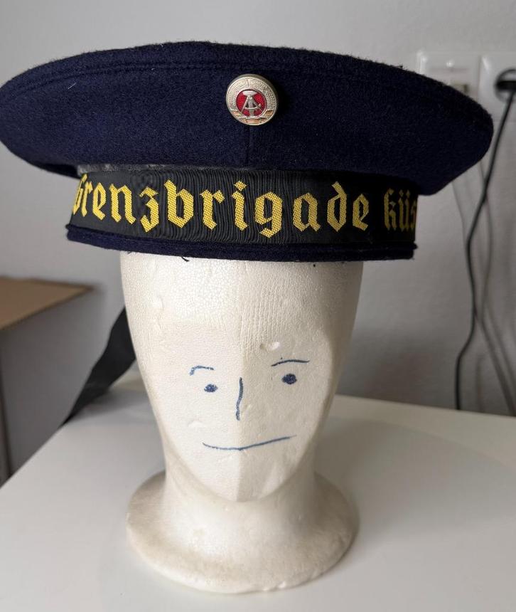 Originele DDR NVA matrozenpet – Grenzbrigade Küste, Verzamelen, Militaria | Algemeen, Landmacht, Embleem of Badge, Duitsland, Ophalen of Verzenden