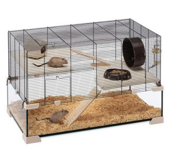 Hamsterkooi Ferplast Karat 60, met extra’s!, Dieren en Toebehoren, Knaagdieren en Konijnen | Hokken en Kooien, Gebruikt, Kooi