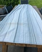 Gordijnen. Licht grijs gestreept hoog 228cm, Ophalen of Verzenden, Gebruikt, Grijs, 200 cm of meer