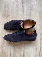 Santoni blauwe suede schoenen zgan 100% origineel, Blauw, Ophalen of Verzenden, Zo goed als nieuw, Santoni