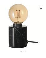 Zwart marmeren tafellamp, Huis en Inrichting, Lampen | Tafellampen, Ophalen of Verzenden, Zo goed als nieuw, Minder dan 50 cm