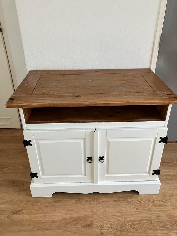 Houten kast, opgeknapt maar met gebruikssporen, Huis en Inrichting, Kasten | Dressoirs, Gebruikt, 50 tot 100 cm, 25 tot 50 cm