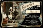 Groeten uit Beesd met kinderen, Ophalen of Verzenden, Voor 1920, Gelopen, Gelderland