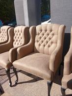 Chesterfield Eetkamerstoelen - Robuust & Breed, ., Ophalen of Verzenden, Zo goed als nieuw, .