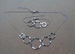 zilveren set ketting met armband [578], Verzenden, Zo goed als nieuw, Zilver, Zilver