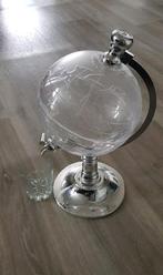 Wereldbol globe voor 3liter whisky rum of wijn met tap kraan, Ophalen of Verzenden, Nieuw