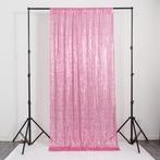 Roze Glitter Gordijn / Pailletten Achtergrond Bruiloft Feest, Huis en Inrichting, Stoffering | Gordijnen en Lamellen, Verzenden
