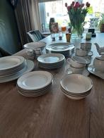 Servies, wit met zilveren rand, in zeer goede staat!, Ophalen, Zo goed als nieuw, Porselein, Overige stijlen