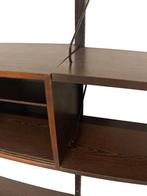 Vintage Poul Cadovius Royal System Wandsysteem Wengé, Huis en Inrichting, Kasten | Wandmeubels, Gebruikt, Met klep(pen), Poul Cadovius