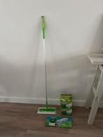 Swiffer incl droge + natte doekjes - Zo goed als nieuw!, Ophalen of Verzenden, Mop of Dweil