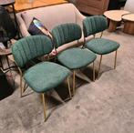 3 x Eetkamerstoel Kolten Goud Groen van ZILT, Ophalen, Nieuw, Info@zilt.nl, Vijf, Zes of meer stoelen