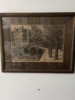 Herengracht Amsterdam tekening, Antiek en Kunst, Ophalen of Verzenden