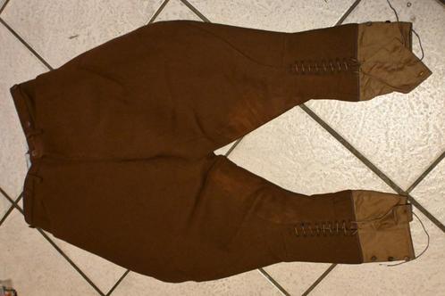 bruin wollen cavalerie broek rijbroek oud, Verzamelen, Militaria | Tweede Wereldoorlog, Landmacht, Kleding of Schoenen, Overige gebieden