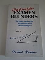 Richard Benson - Geslaagde examenblunders, Ophalen of Verzenden, Zo goed als nieuw, Richard Benson
