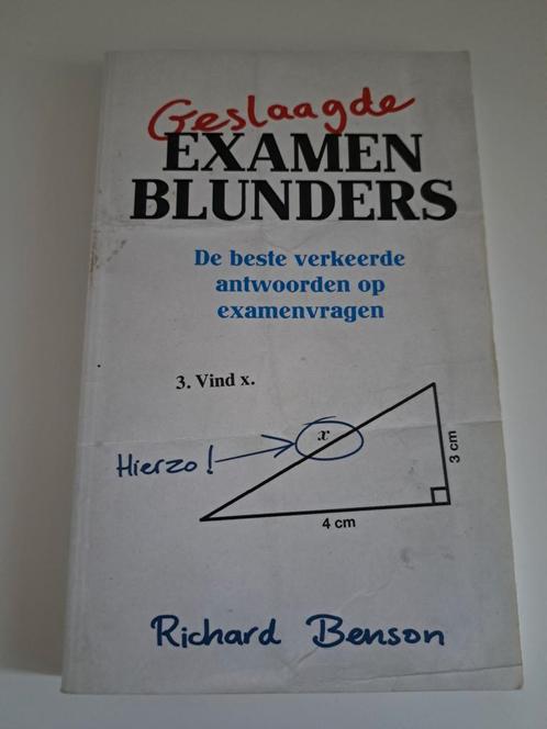 Richard Benson - Geslaagde examenblunders, Boeken, Overige Boeken, Zo goed als nieuw, Ophalen of Verzenden