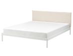 Ikea Kleppstad bed & mattress 160cm, Huis en Inrichting, Slaapkamer | Bedden, 160 cm, Metaal, Wit, Zo goed als nieuw