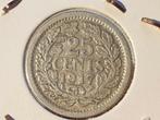 25 cent 1917 zilver nr.4 (4), Postzegels en Munten, Munten | Nederland, Ophalen of Verzenden, Koningin Wilhelmina, 25 cent, Zilver
