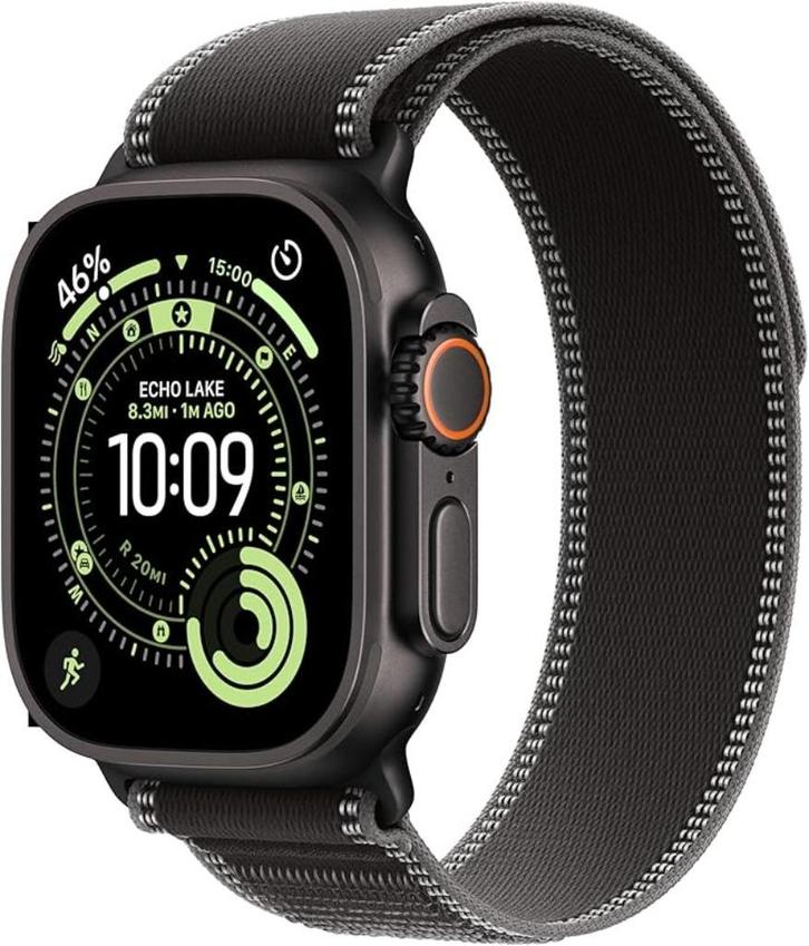 Apple Watch Ultra 3 Trail 49mm Black Titanium/Charcoal M/L, Telecommunicatie, Overige Telecommunicatie, Nieuw, Ophalen of Verzenden