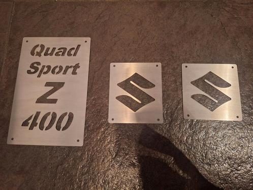 RVS Warning Tags Suzuki LTZ400 nieuw, Motoren, Accessoires | Overige, Nieuw, Ophalen of Verzenden
