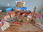 H0 modelspoorbaan huisjes, 4 in doos en magazines, Hobby en Vrije tijd, Modeltreinen | H0, Gelijkstroom of Wisselstroom, Brug, Tunnel of Gebouw