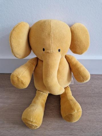 Knuffel olifant Jollein geel okergeel K8552 beschikbaar voor biedingen