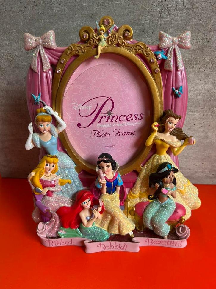 Disney Prinsessen fotolijst met glitters, Verzamelen, Disney, Zo goed als nieuw, Beeldje of Figuurtje, Overige figuren, Ophalen of Verzenden