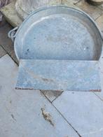 Zinken kippen voederbak foto 1 en 2, Dieren en Toebehoren, Pluimvee | Toebehoren, Heikant 21 Kaatsheuvel, Drinken en Voederen