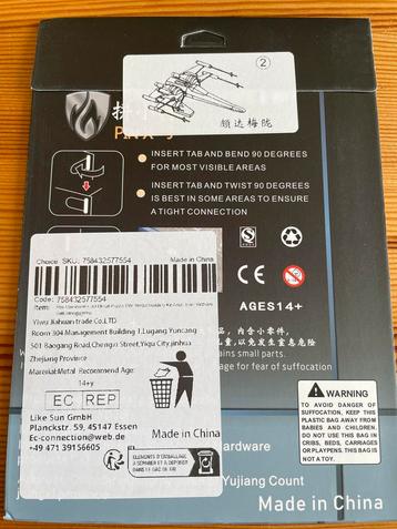 Poe Dameron X-Wing Metal Model Bouwpakket Star Wars beschikbaar voor biedingen