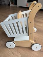 Houten Winkelwagentje Verbaudet, Kinderen en Baby's, Speelgoed | Babyspeelgoed, Ophalen, Gebruikt, Overige typen, Met wieltjes