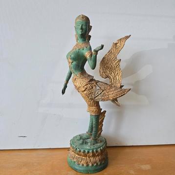 Bronzen beeld van Kinnaris, uit Hindoestaanse mythologie  beschikbaar voor biedingen
