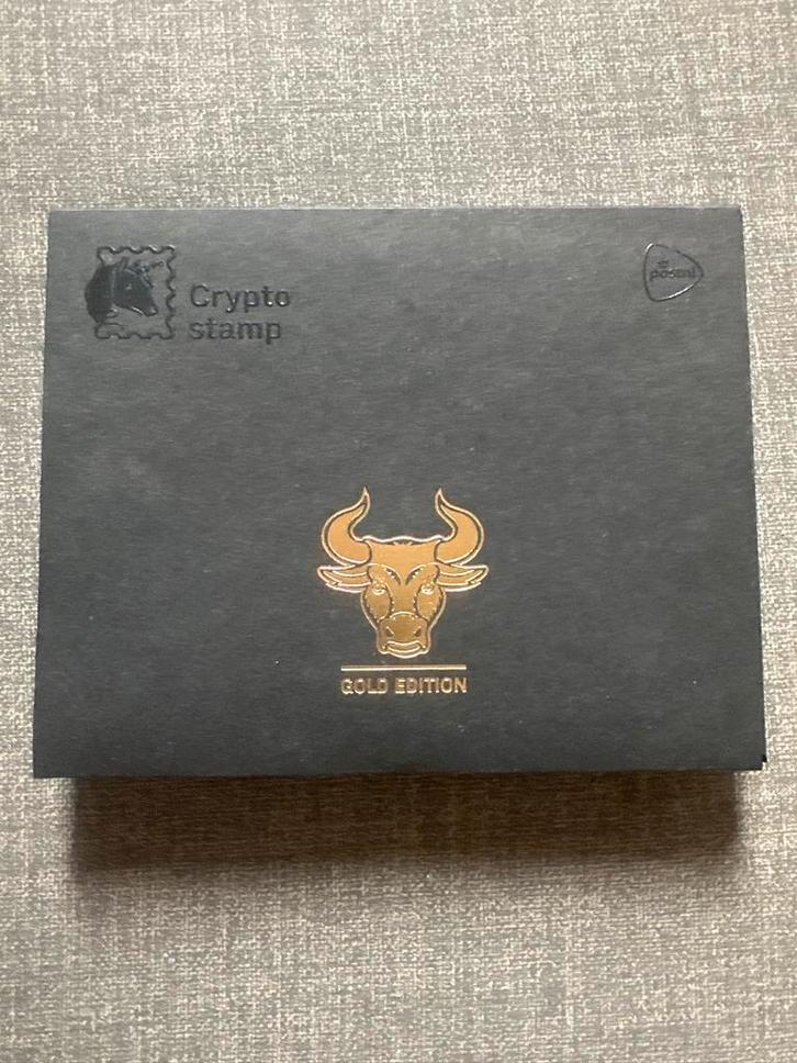 Post NL Crypto stamp Gold edition incl 1gr 24K puur goud, Postzegels en Munten, Postzegels | Nederland, Postfris, Na 1940, Ophalen of Verzenden
