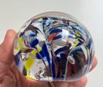 Antieke Belgische paperweight,presse papier met bloemen., Ophalen of Verzenden