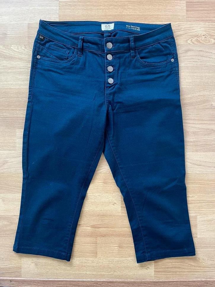 3/4 ESPRIT broek navy maat 38, Kleding | Dames, Broeken en Pantalons, Zo goed als nieuw, Maat 38/40 (M), Zwart, Lang, Ophalen of Verzenden