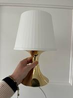 Mooie Vintage IKEA LAMPAN tafellamp wit met goud, Huis en Inrichting, Lampen | Lampenkappen, Ophalen, Zo goed als nieuw, Wit, Rond