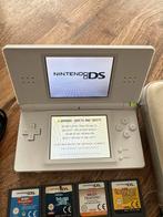Nintendo DS Wit + Games & Tas, Spelcomputers en Games, Wit, Ophalen of Verzenden, DS Lite, Gebruikt