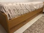 Eénpersoons ledikant met onderschuifbed plus matrassen, Ophalen, 85 tot 100 cm, Gebruikt, Lattenbodem