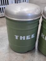 Vintage Thee, Koffie, Suiker bussen, Antiek en Kunst, Antiek | Emaille, Ophalen of Verzenden