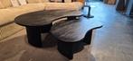 Salontafel boonvormig - 125 cm & 85 cm Zwart Showmodel, Huis en Inrichting, Tafels | Salontafels, Ophalen, 100 tot 150 cm, Jarameubeloutlet@hotmail.com