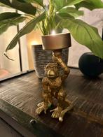 Gold monkey candle holder kandelaar, Ophalen of Verzenden, Zo goed als nieuw, Minder dan 25 cm