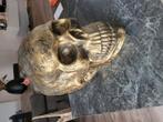 Decoratie Skull goud look groot formaat, Ophalen of Verzenden, Zo goed als nieuw