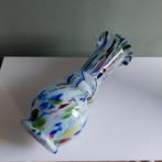 Lucky vintage seventies Tutti Frutti Murano stijl vaas, Vaas, Italy, Murano, Ophalen of Verzenden