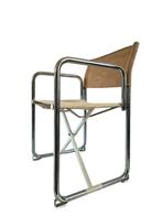 Prachtige vintage Lammhults X75-2 inklapbare bauhaus stoel, Huis en Inrichting, Ophalen, Gebruikt, Metaal, Eén