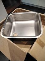 Nieuwe RVS inbouwspoelbak, Ophalen of Verzenden, Nieuw, 25 tot 50 cm, Minder dan 100 cm