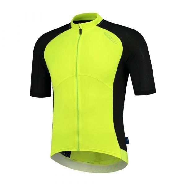Nieuw Rogelli Ray wielershirt zwart/fluor maat S, Fietsen en Brommers, Fietsaccessoires | Fietskleding, Nieuw, Heren, Bovenkleding